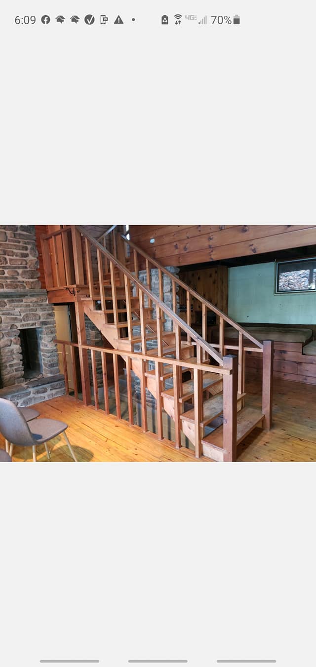 Excavation equipment on a residential job site