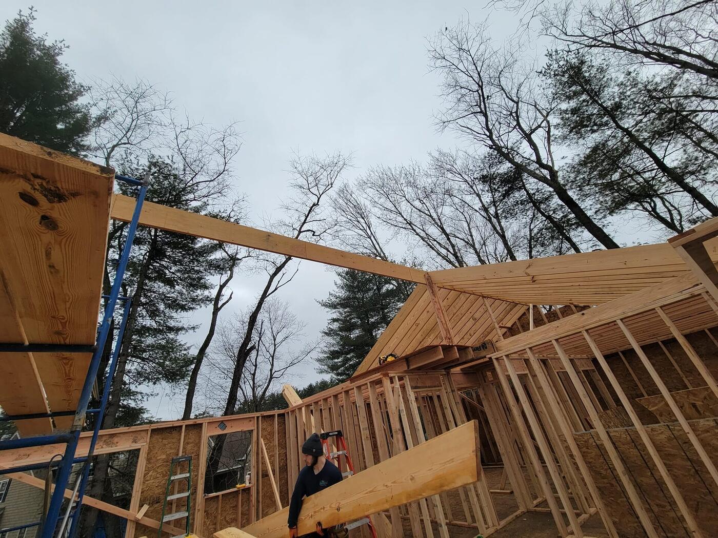 New siding and window installation on residential home